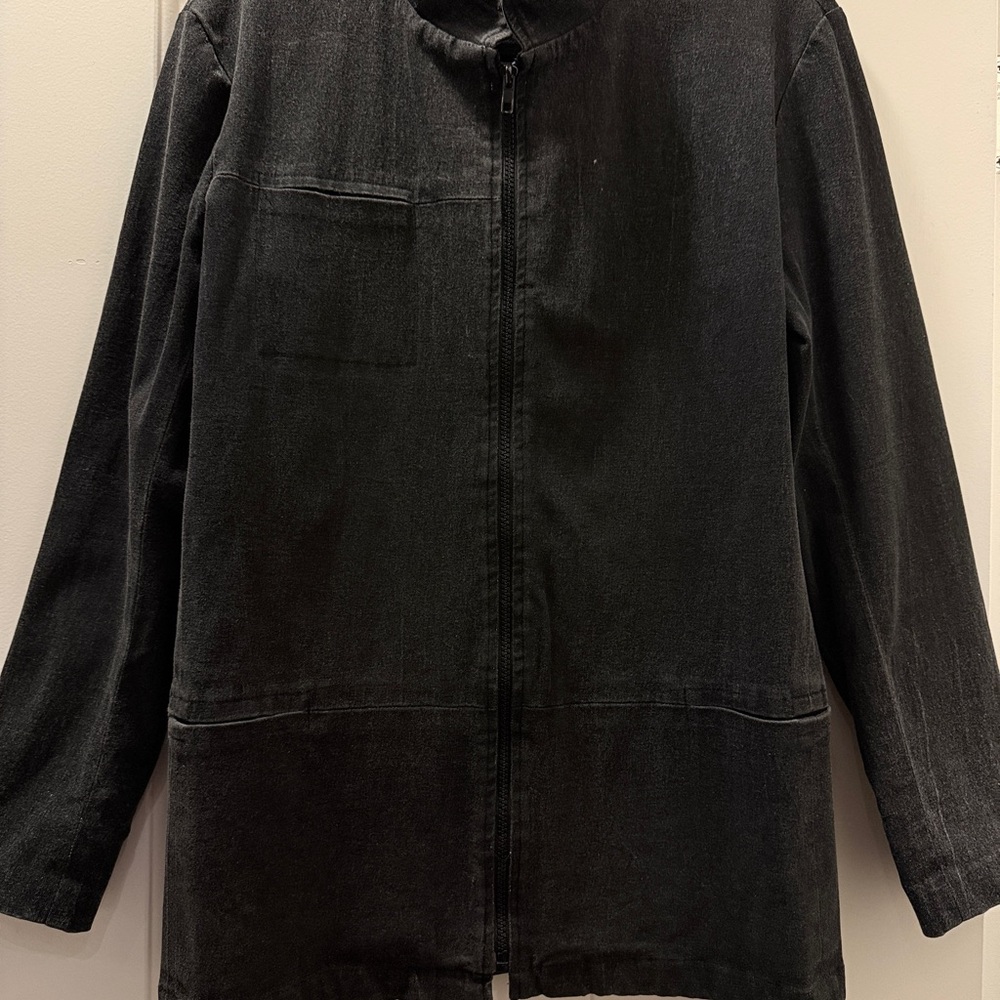 Staple Black Zip-Up Collared Jacket